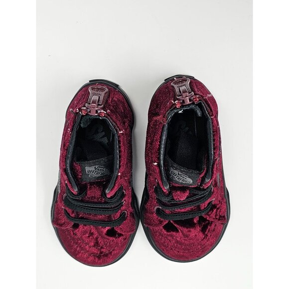 VANS TODDLERS VELVET SK8-HI ZIP Size 5 - Picture 6 of 7